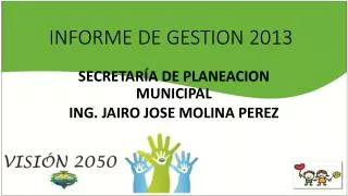 informe de gestion 2013