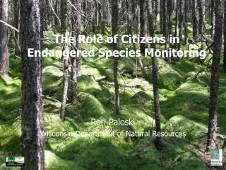 The Role of Citizens in Endangered Species Monitoring