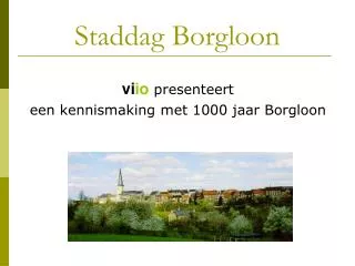 staddag borgloon