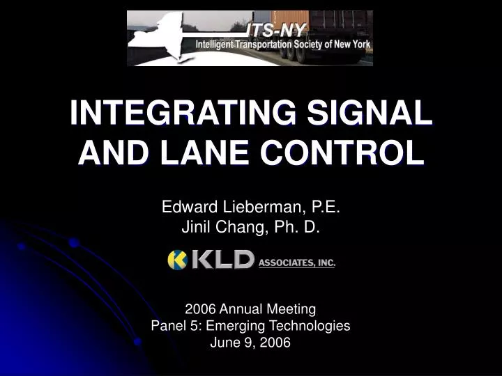 integrating signal and lane control