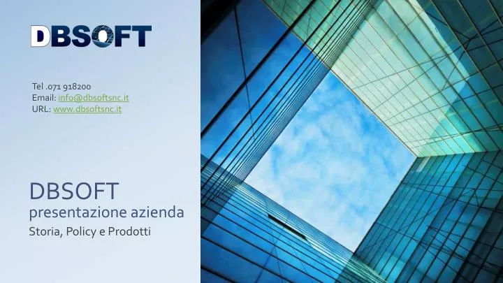 dbsoft presentazione azienda