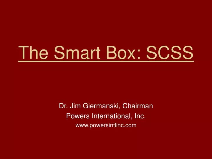 the smart box scss