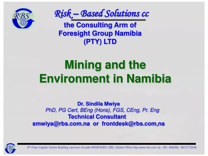 mining and the environment in namibia