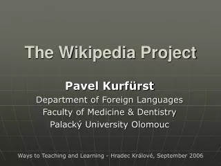 The Wikipedia Project