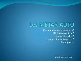 les metar auto