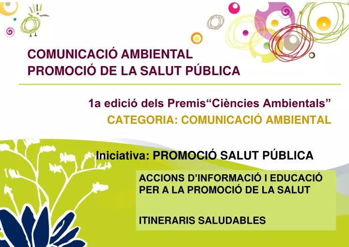 1a edici dels premis ci ncies ambientals categoria comunicaci ambiental