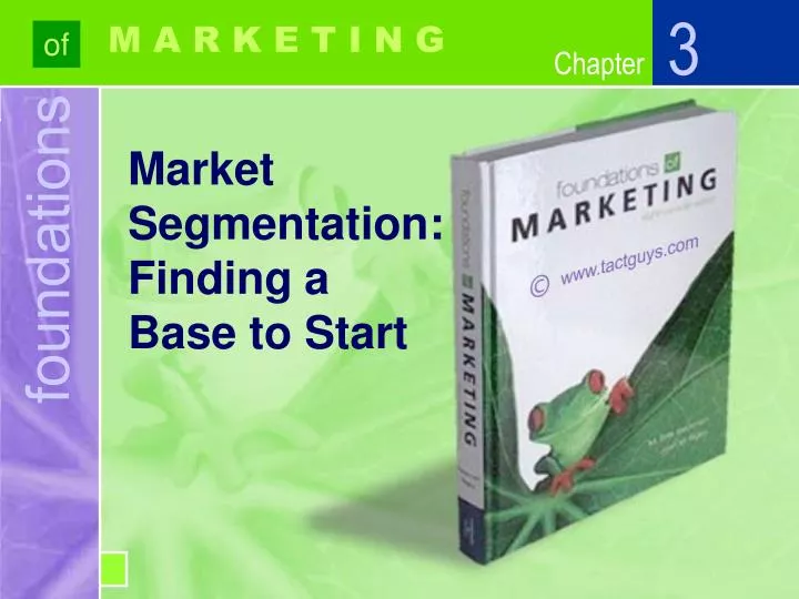 market segmentation finding a base to start