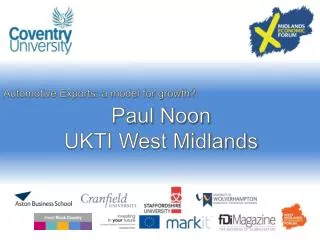 Paul Noon UKTI West Midlands