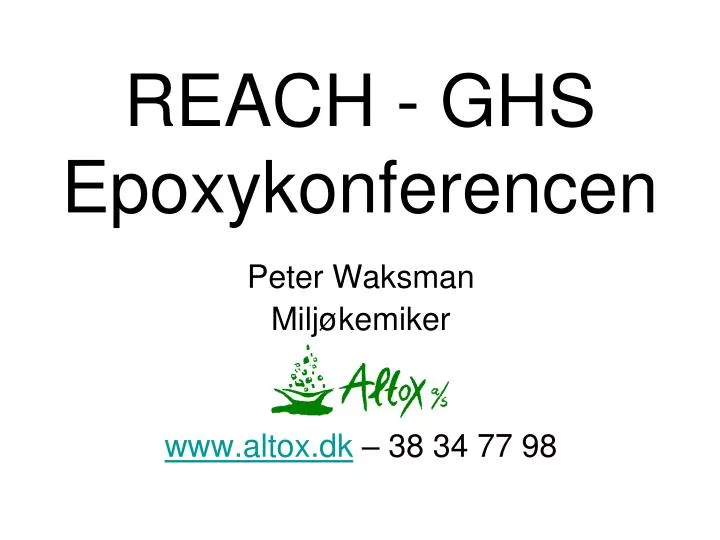 reach ghs epoxykonferencen