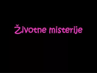 ivotne misterije