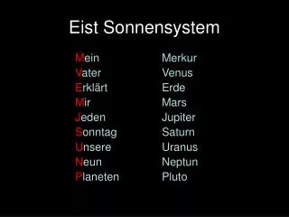 eist sonnensystem