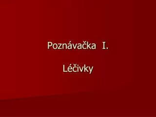 pozn va ka i l ivky