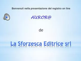 la sforzesca editrice srl