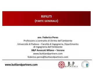 rifiuti parte generale