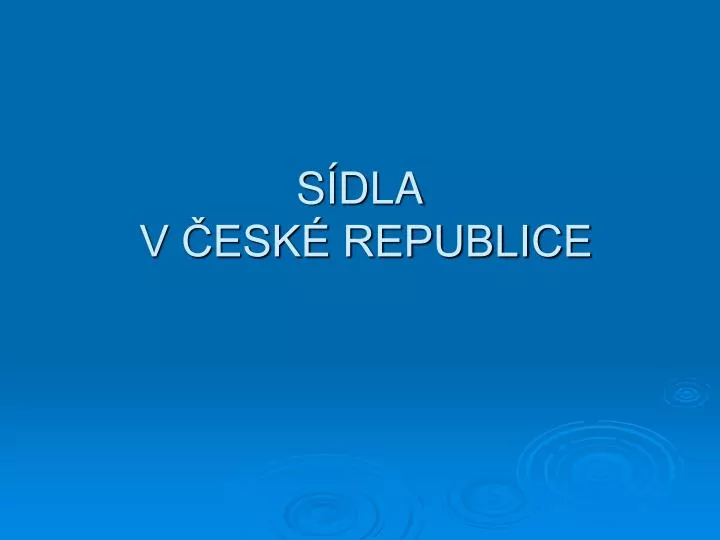 s dla v esk republice