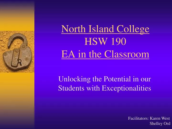 north island college hsw 190 ea in the classroom