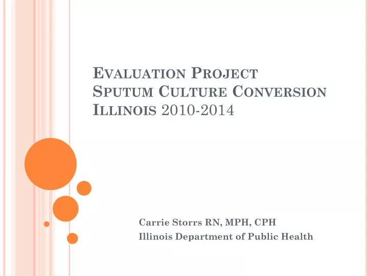 evaluation project sputum culture conversion illinois 2010 2014
