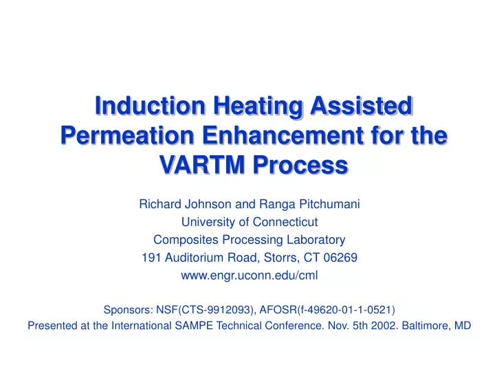 induction heating assisted permeation enhancement for the vartm process