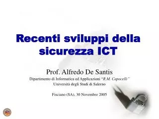 recenti sviluppi della sicurezza ict