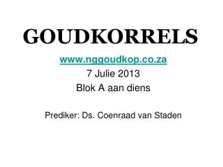 goudkorrels