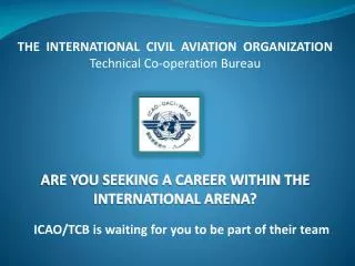 ARE YOU SEEKING A CAREER WITHIN THE INTERNATIONAL ARENA?