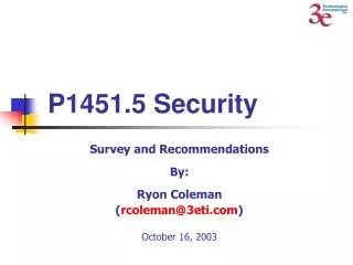 P1451.5 Security