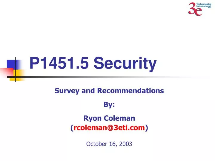 p1451 5 security