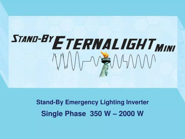 stand by emergency lighting inverter