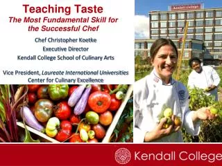 Teaching Taste The Most Fundamental Skill for the Successful Chef