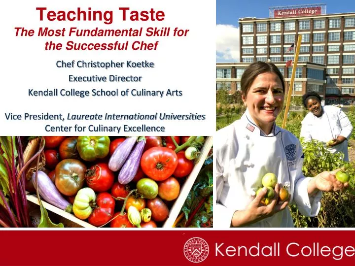 teaching taste the most fundamental skill for the successful chef
