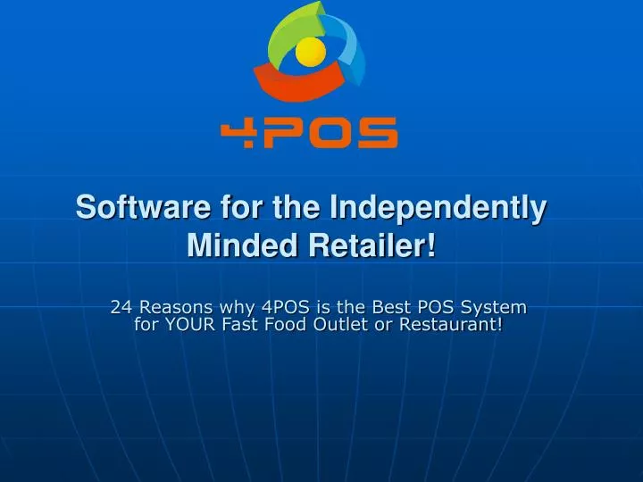 software for the independently minded retailer