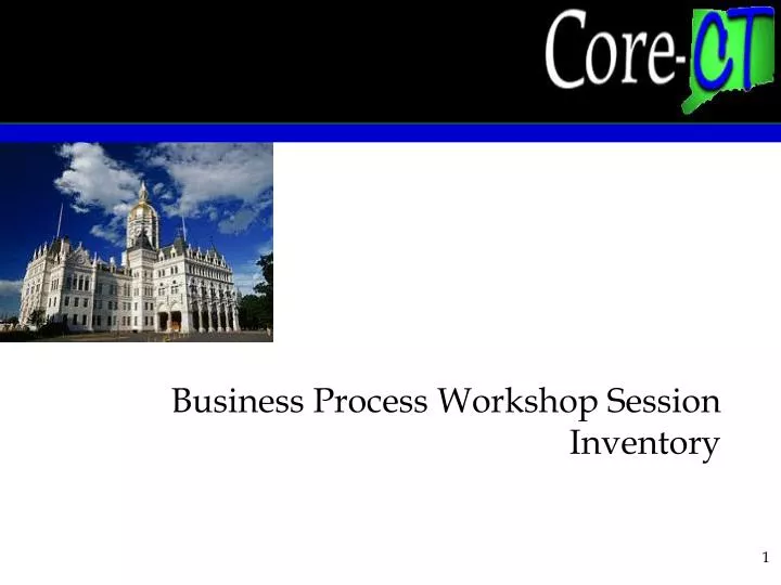business process workshop session inventory
