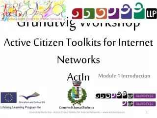Grundtvig Workshop Active Citizen Toolkits for Internet Networks ActIn