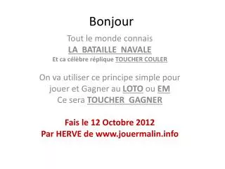 bonjour