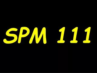 spm 111