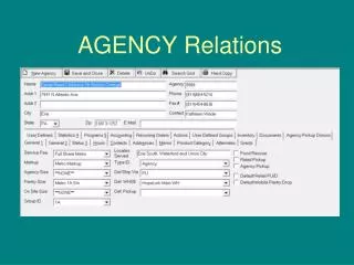 AGENCY Relations