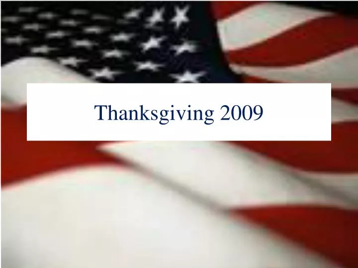 thanksgiving 2009