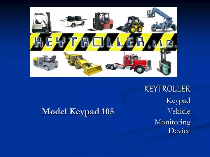 model keypad 105