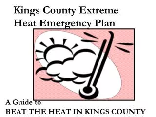 Kings County Extreme Heat Emergency Plan