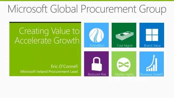 microsoft global procurement group