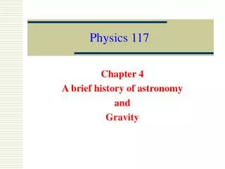 Physics 117