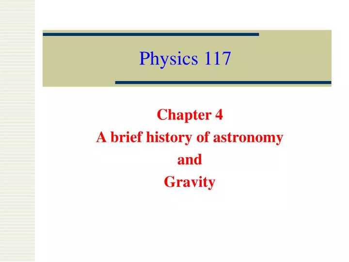 physics 117