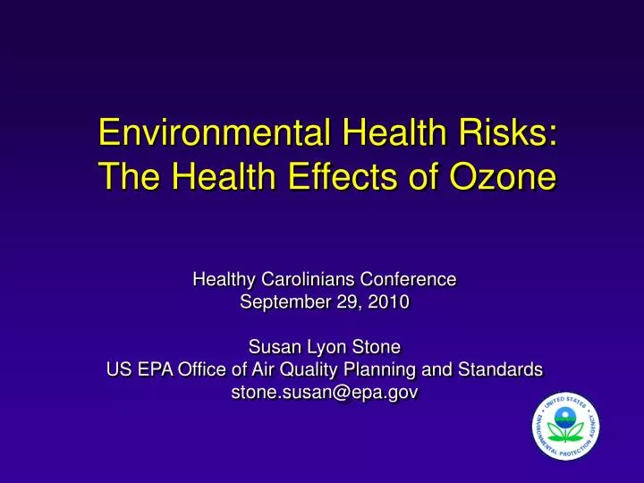 environmental health risks the health effects of ozone