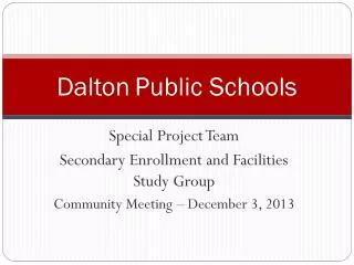 Dalton Public Schools