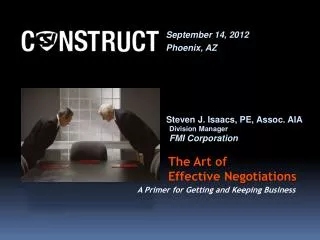The Art of Effective Negotiations