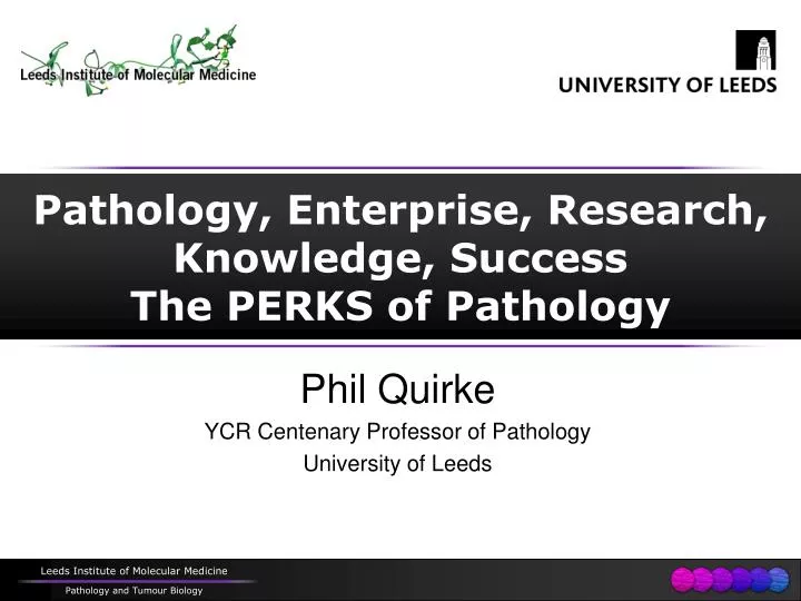 pathology enterprise research knowledge success the perks of pathology