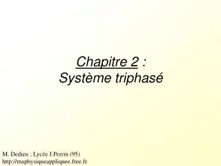 chapitre 2 syst me triphas