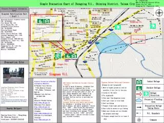 Simple Evacuation Chart of Jhongying Vil., Shinying District, Tainan City