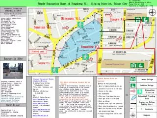 Simple Evacuation Chart of Yongsheng Vil., Sinying District, Tainan City