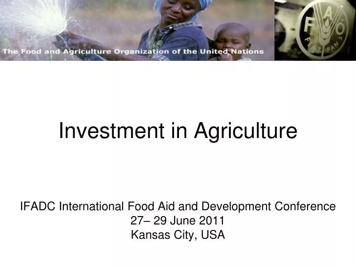 investment in agriculture